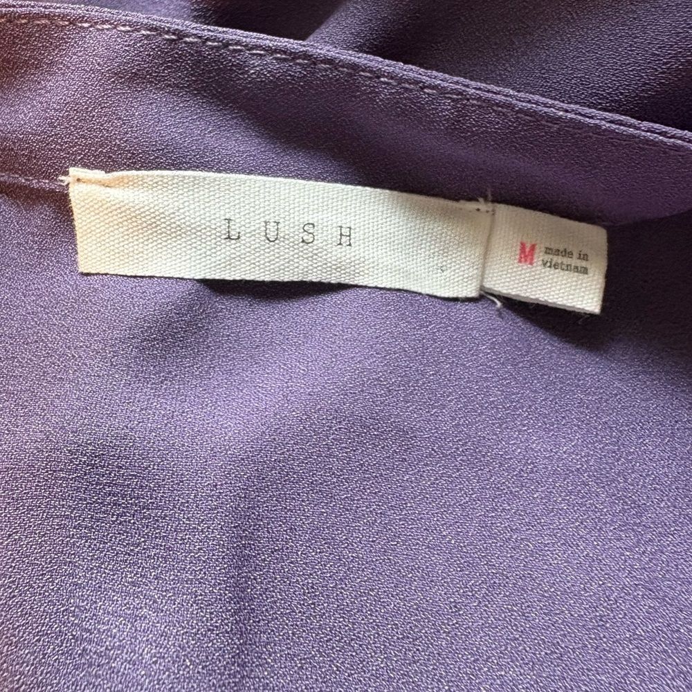 Lush Deep Purple Women's Blouse - Picture 4 of 4